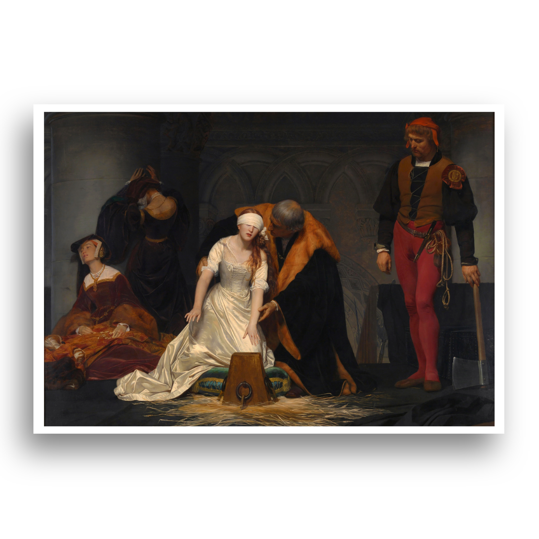 A Execução de Lady Jane Grey - Tela Premium