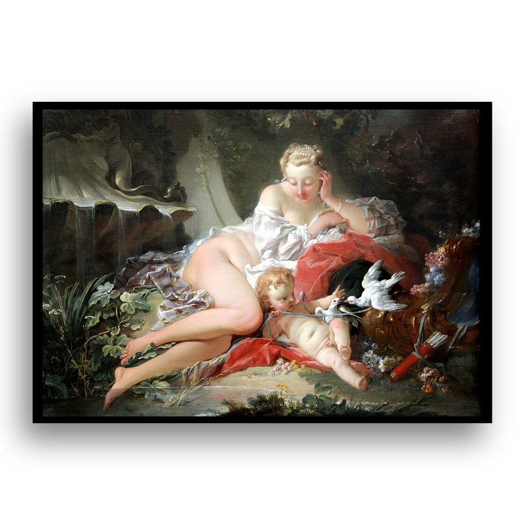 Vênus e Cupido - Tela Premium