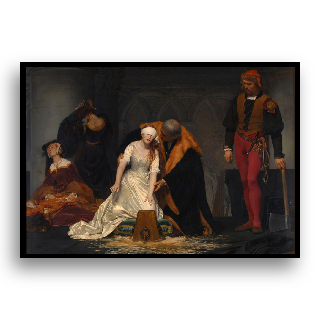 A Execução de Lady Jane Grey - Tela Premium