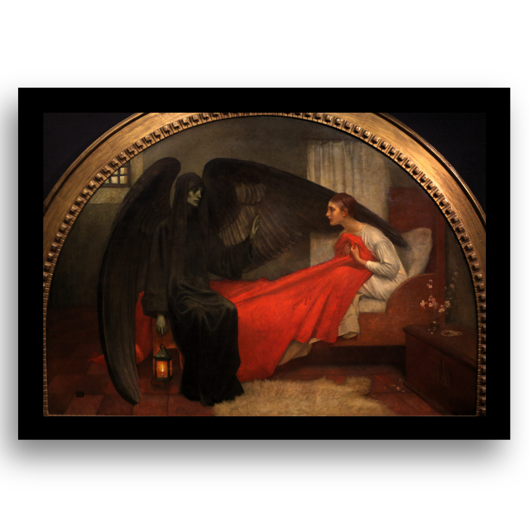 A Morte e a Donzela (Marianne Stokes) - Tela Premium