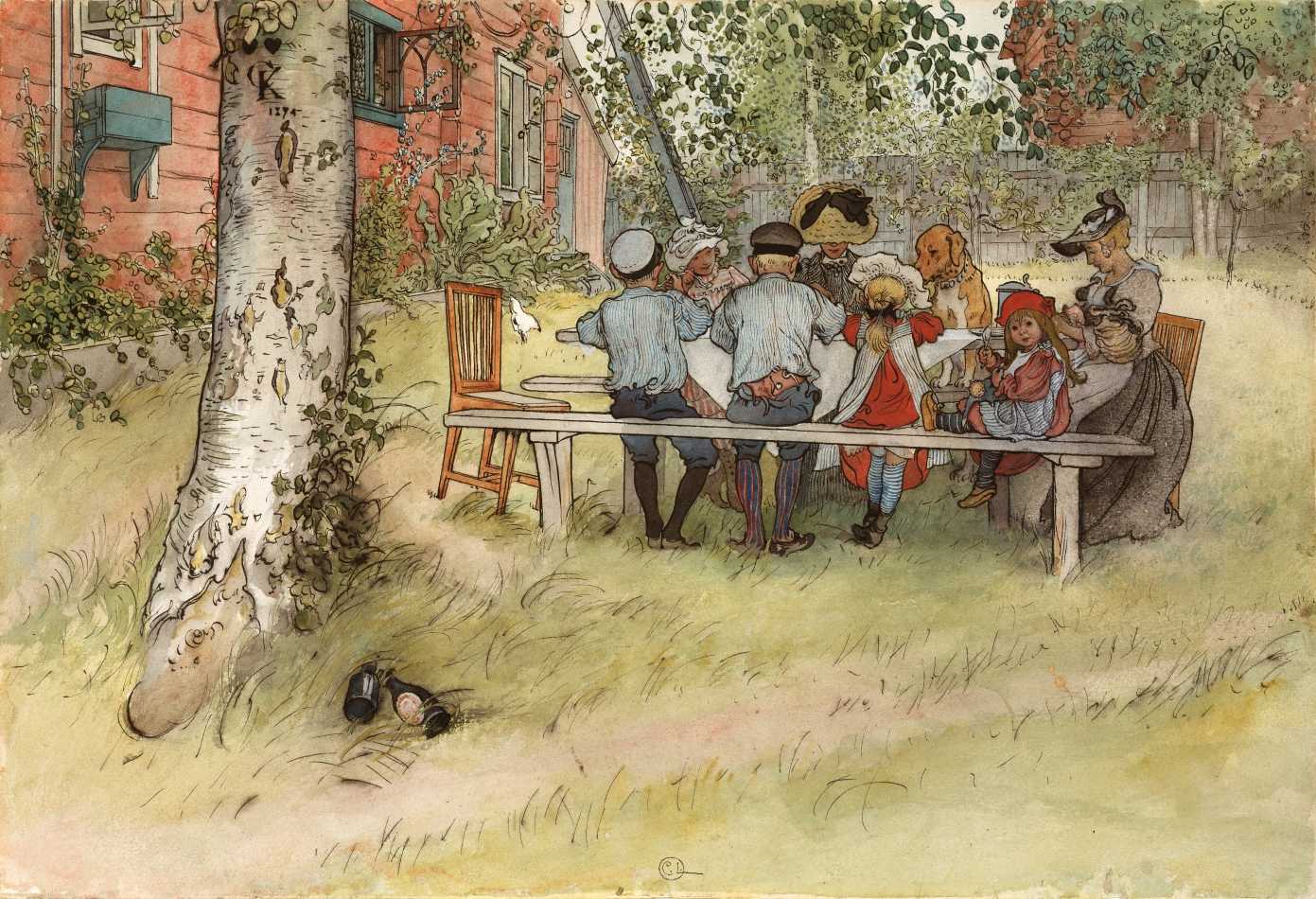Café da Manhã sob a Grande Bétula (1895)