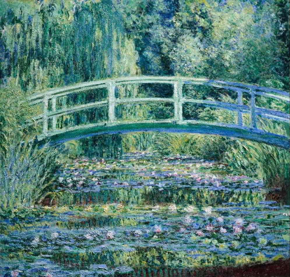Lírios e a Ponte Japonesa