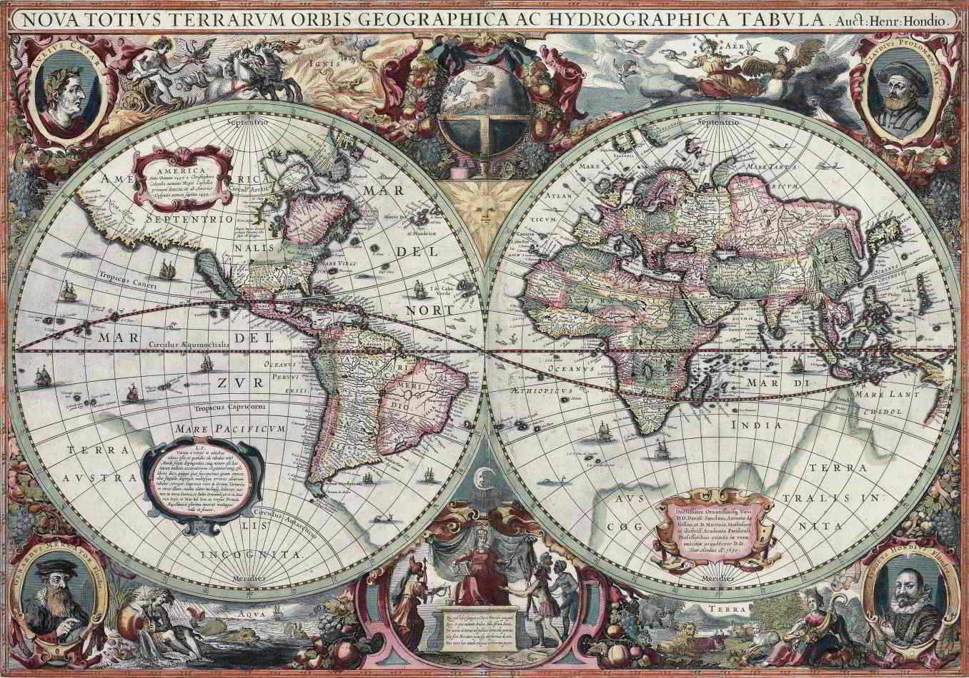 Mapa Mundi Antigo 1630
