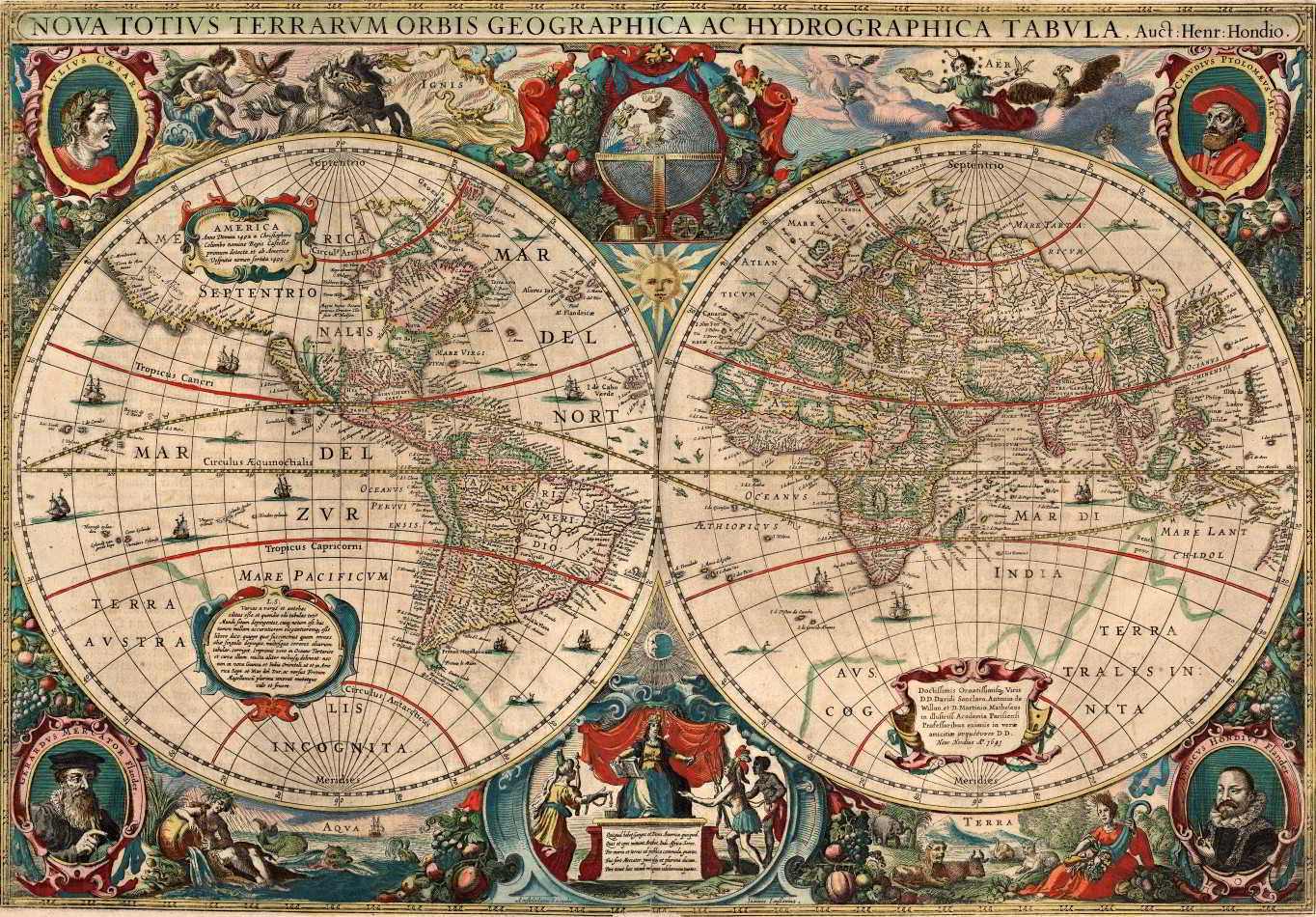 Mapa Mundi Antigo 1641