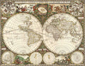 Mapa Mundi Antigo 1660