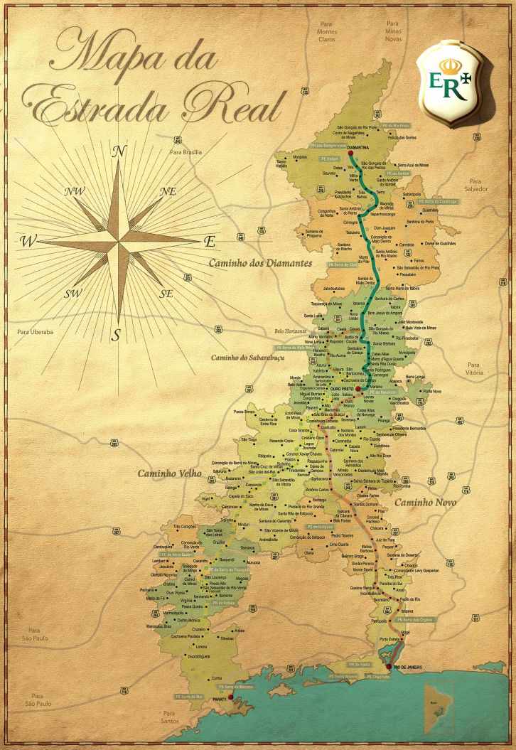 Mapa da Estrada Real