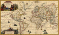 Mapa Mundi Antigo 1728