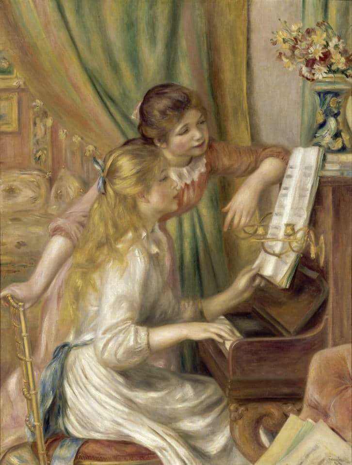 Jovens Meninas ao Piano