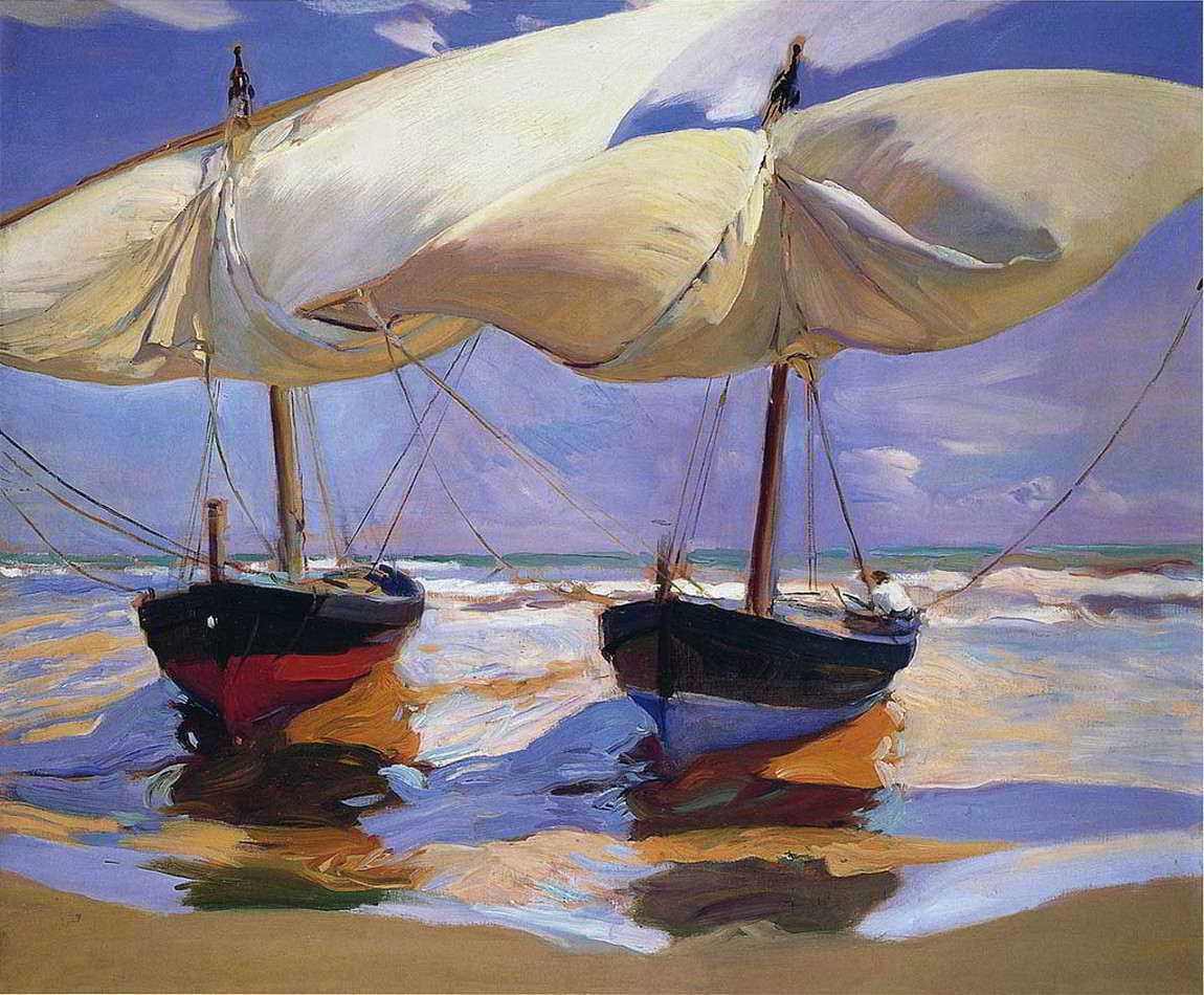 Barcos na Praia