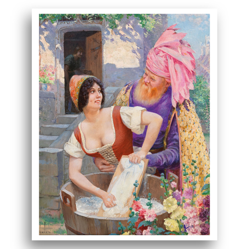 A Lavadeira - Tela Premium