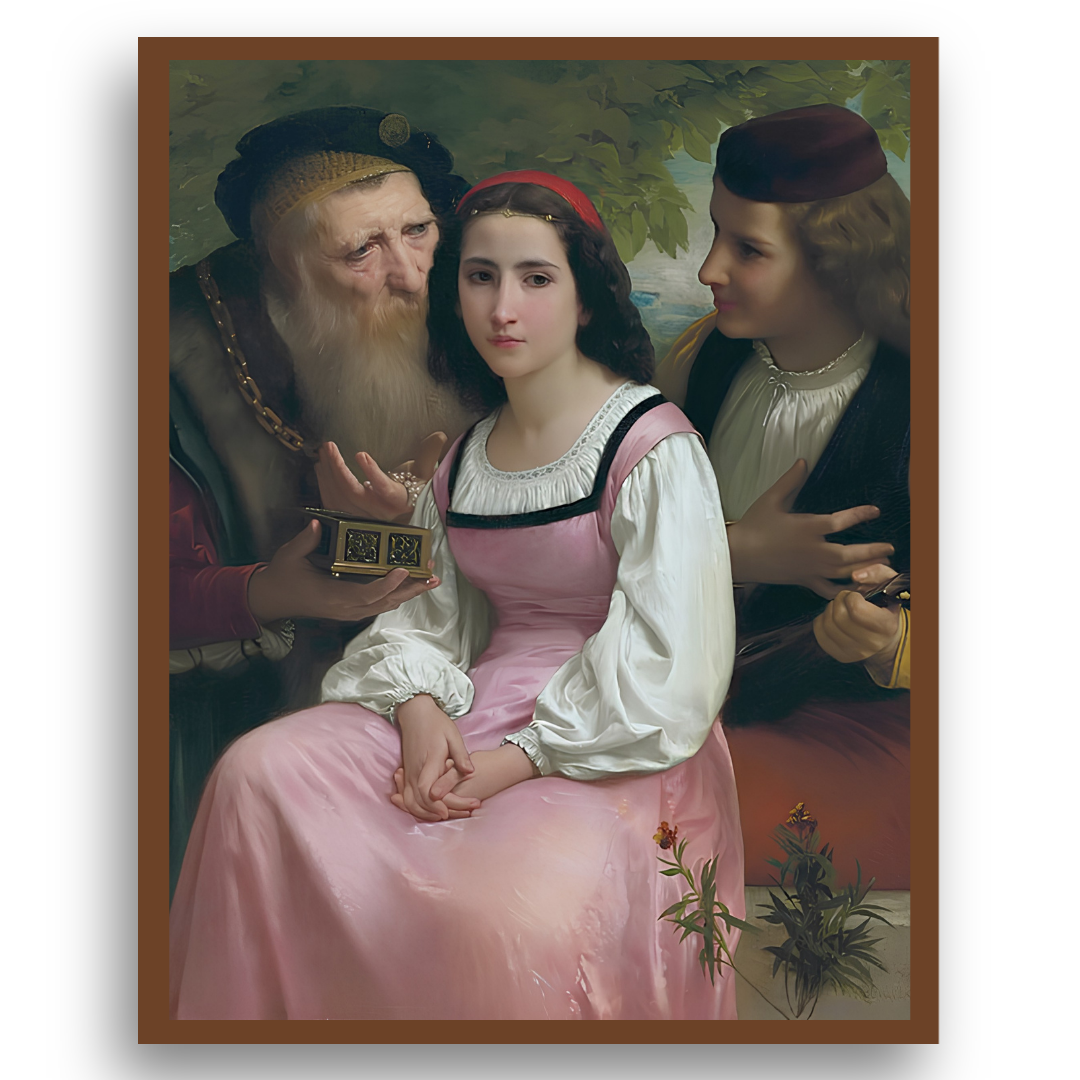 Entre Riqueza e Amor (Entre la richesse et l’amour) - Tela Premium