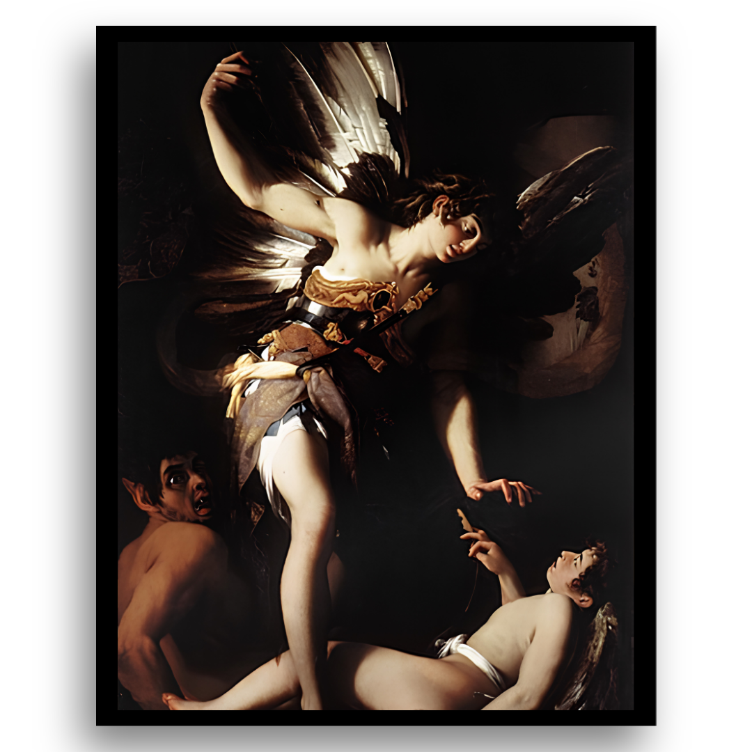 A Vingança, de Giovanni Baglione - Tela Premium