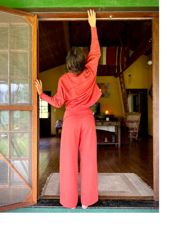 Conjunto Maya Calça Pantalona Terracota - Image 6